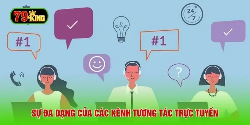 Liên hệ 79 King-Sự đa dạng của các kênh tương tác trực tuyến
